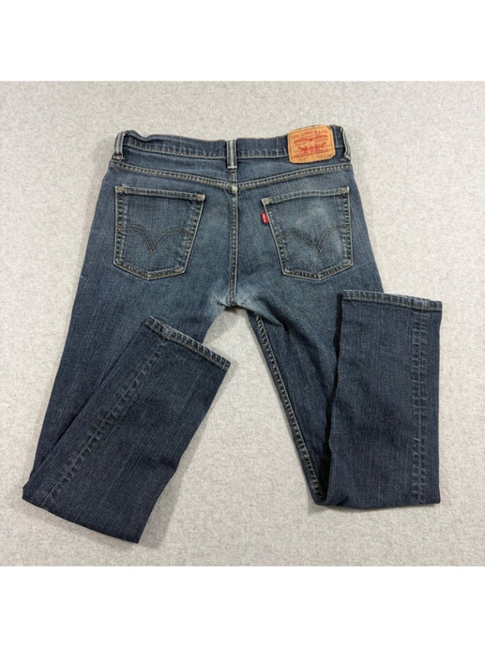 Levi’s 511 Men’s Jeans 34x32 Slim Fit Blue Denim Distressed Faded Cotton - Picture 2 of 10